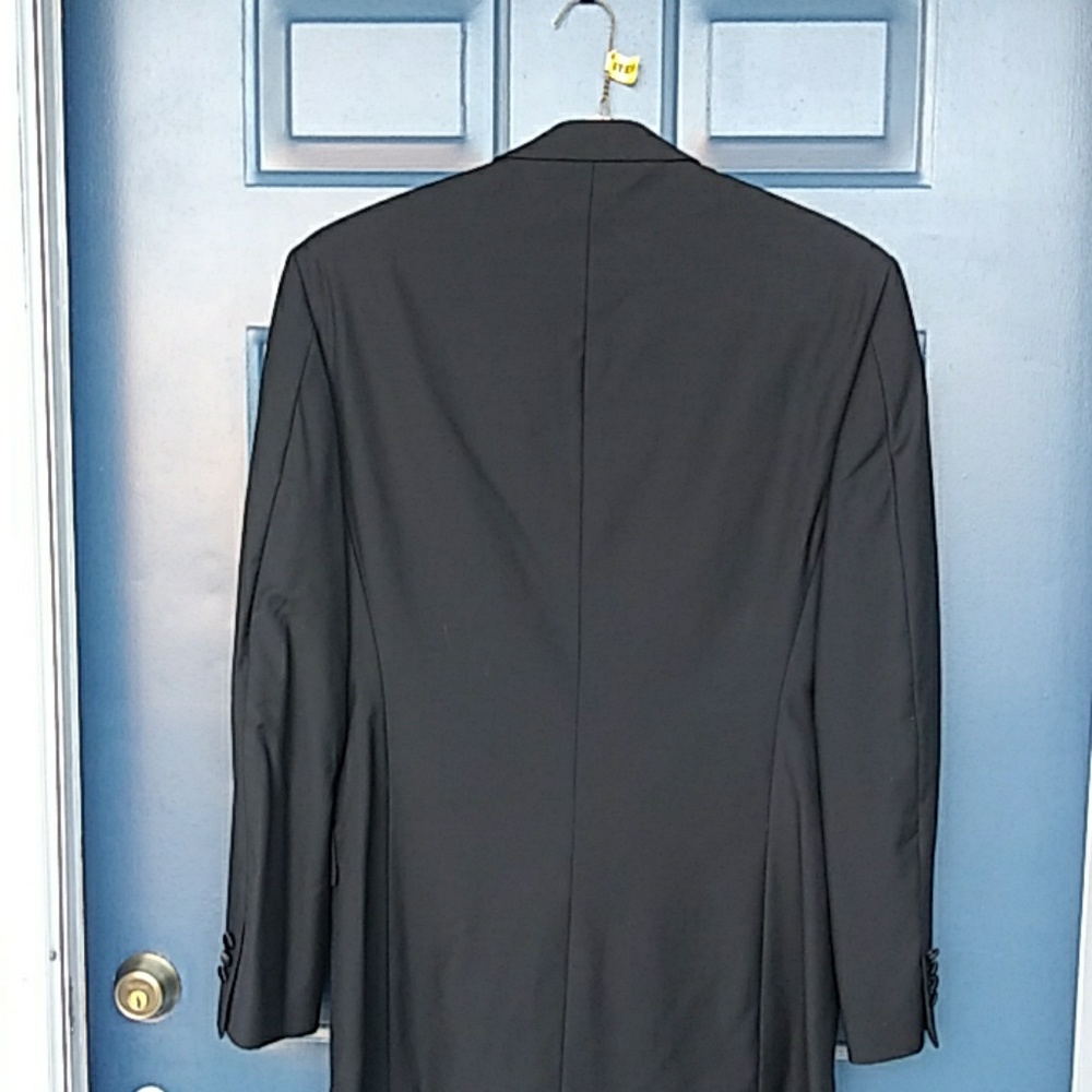 (Tux) Daniel Gray Black Notch Lapel Tuxedo Jacket - image 4